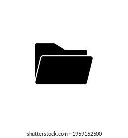 Folder Icon in trendy flat style isolated on grey background, for your web site design, app, logo, UI. Vector illustration, EPS10.