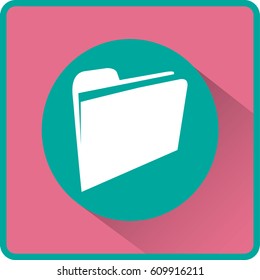 Folder Icon in trendy flat style isolated for your web site design, app, logo, UI. Vector illustration, EPS10.