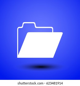 Folder Icon in trendy flat style, for your web site design, app, logo, UI. Vector illustration, EPS10.