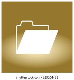 Folder Icon in trendy flat style, for your web site design, app, logo, UI. Vector illustration, EPS10.
