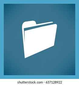 Folder Icon in trendy flat style isolated for your web site design, app, logo, UI. Vector illustration, EPS10.