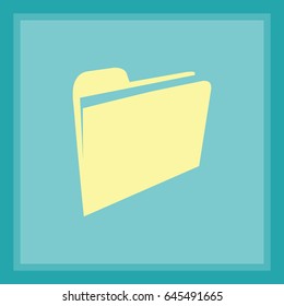 Folder Icon in trendy flat style isolated for your web site design, app, logo, UI. Vector illustration, EPS10.