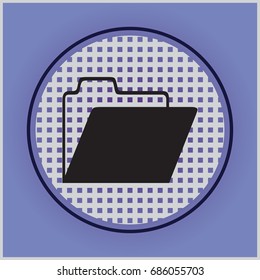 Folder Icon in trendy flat style, for your web site design, app, logo, UI. Vector illustration, EPS10.