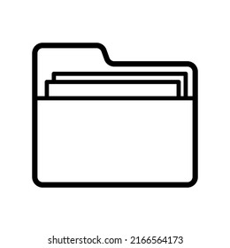 Folder icon in trendy vector design illustration
