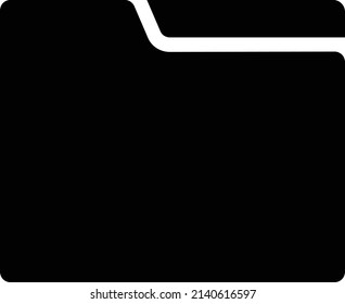 Folder Icon, User Interface Sign And Symbol Isolated On White Background.
