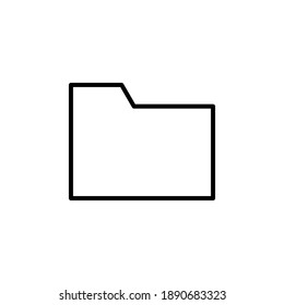 Folder icon vector. folder vector icon