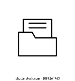Folder icon vector. folder vector icon