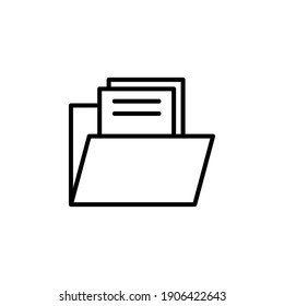 Folder icon vector. folder vector icon