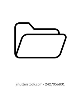 Folder icon vector. folder vector icon
