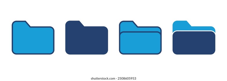 Folder icon vector. folder vector icon