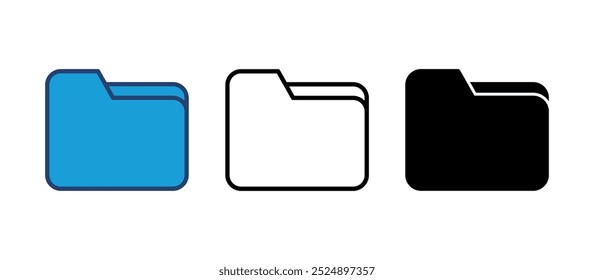 Folder icon vector. folder vector icon