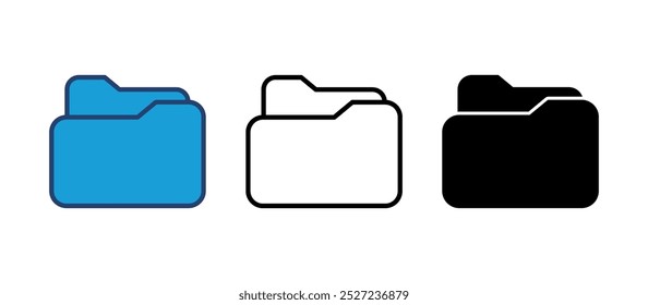 Folder icon vector. folder vector icon