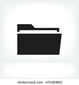 folder icon, vector best flat icon, EPS