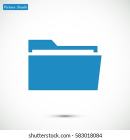 folder icon, vector best flat icon, EPS