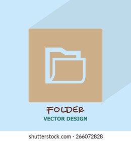 Folder icon. vector design