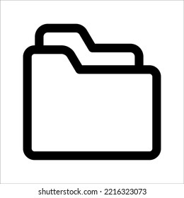 folder icon vector design element, on white background.
