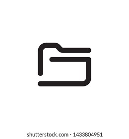 Folder Icon Vector Design Ilustration