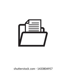 Folder Icon Vector Design Ilustration