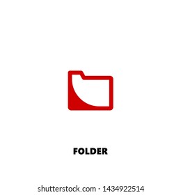 folder icon. folder vector design. sign design. red color
