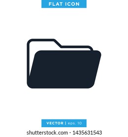 Folder Icon Vector Design Template