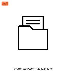 Folder icon vector design template