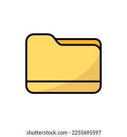 folder icon vector design template in white background