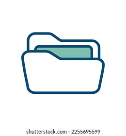 folder icon vector design template in white background