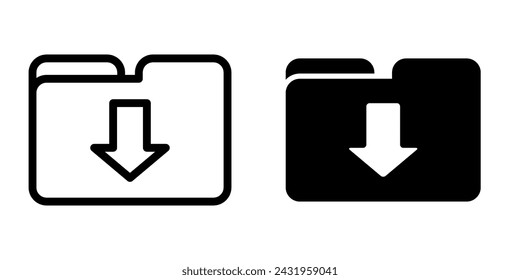 Folder icon vector design template