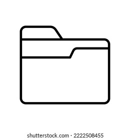 Folder icon vector design templates isolated on white background