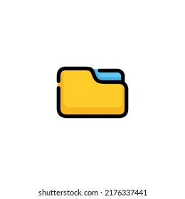 Folder icon vector. File icon vector