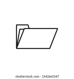 Folder icon vector. File icon. Document symbol