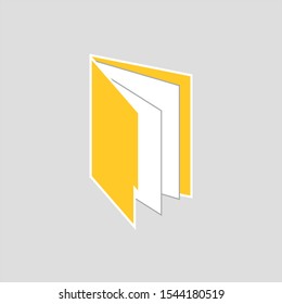 Folder icon vector. File icon. Document symbol