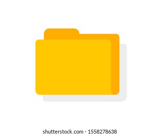 Folder Icon Flat Design Graphic Illustration Stock Vector (Royalty Free ...