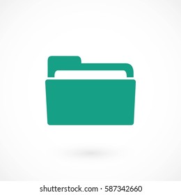 Folder icon vector, flat design best vector icon