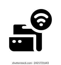 folder icon. vector glyph icon for your website, mobile, presentation, and logo design.