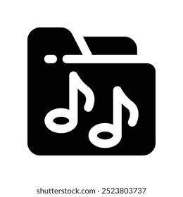 folder icon. vector glyph icon for your website, mobile, presentation, and logo design.