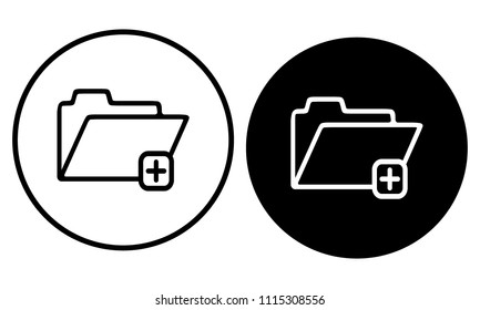 Folder icon. Vector illustration