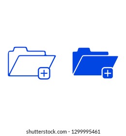 Folder icon. Vector illustration
