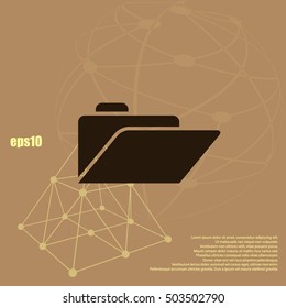 Folder Icon Vector illustration