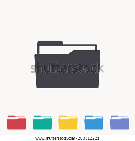 Folder icon , Vector illustration