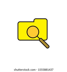 Folder icon. Vector illustration can be used for topics document, archive, file, directory concept 