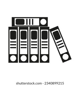 Folder icon. Vector illustration. Eps 10.