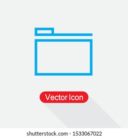 Folder Icon Vector Illustration Eps10