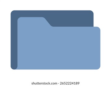 Ilustração do vetor do ícone de pasta. Arquivos e documentos	