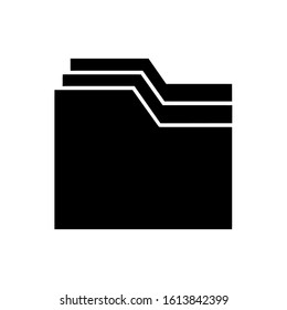 Folder icon, vector illustration. Flat design style. vector folder icon illustration isolated on white background, folder icon Eps10. folder icons graphic design vector symbols.