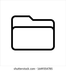 folder icon vector, illustration logo template in trendy style