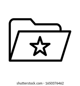 folder icon vector, illustration logo template in trendy style
