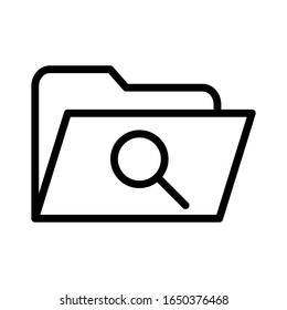 folder icon vector, illustration logo template in trendy style