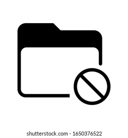 Vektorillustration des Ordners, Logo-Vorlage im trendigen Stil