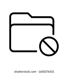 folder icon vector, illustration logo template in trendy style